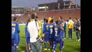 Cruzeiro celebrate Dallas Cup victory!