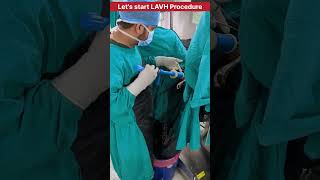 Laparoscopic Assisted Vaginal Hysterectomy procedure by Dr Rakshita Malik #doctor #mbbs #gynaecology