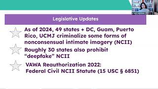 Technology-Facilitated Abuse: Recent Developments in the Law and Guidance for Supporting Survivors