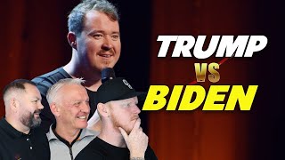 "Trump vs Biden" - Shane Gillis REACTION | OFFICE BLOKES REACT!!