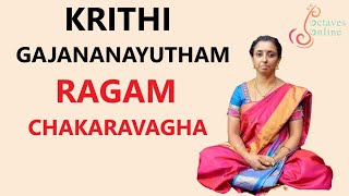 Krithi : Gajananayutham - Ragam : Chakaravagha (learning mode)