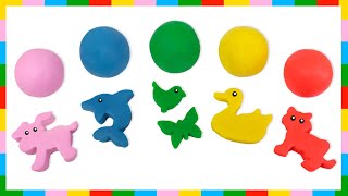ANIMALES con plastilina Play Doh 🐾 Vídeos para niños