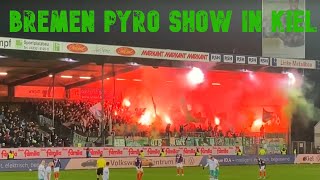Holstein Kiel vs. SV Werder Bremen 27.11.2021 Nord-Derby pyro show choreo tifo