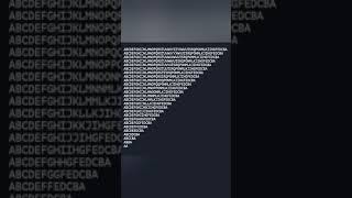 #Shorts🔥 #Java_Code👨💻 #Java_Pattern_Program📒Print Alphabets In Unique Shape 🤗🤗🤗🤗🤗