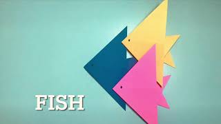 Origami How To Make Paper Fish 折纸 小鱼