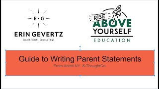 Creating a Competitive Parent/Guardian Statement for Private School Applications