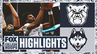 Butler Bulldogs vs. No. 19 UConn Huskies Highlights | FOX College Hoops