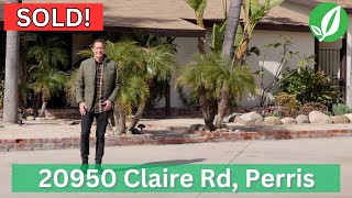 COMING SOON: 20950 Claire Rd, Perris