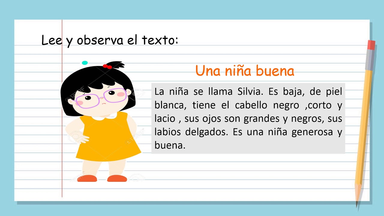 Ejemplo De Un Texto Descriptivo Corto Para Niños / Mas De 200 Fichas De ...