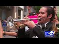 mariachi band plays at protest of lawyer in racist rant video