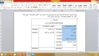 محاسبة 1 - المحاضرة رقم 1