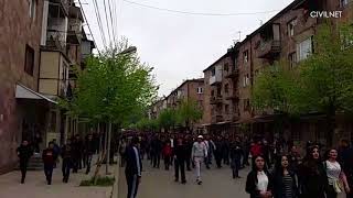 Ցույց Իջանում, ապրիլի 25