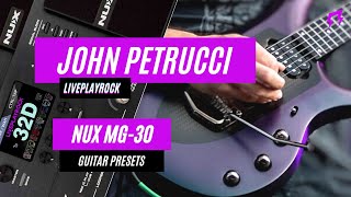 John Petrucci NUX MG-30 guitar presets style - IR Liveplayrock #liveplayrock #nuxmg30 #dreamtheater