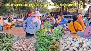 ตลาดนัดเช้าบ้านขุมคำ อ.กุดข้าวปุ้น จ.อุบลราชธานี #ของป่า #ปลานา #อาหารตามฤดูกาล