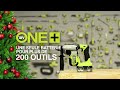 ryobi campagne tv noël 2023 plus de 200 outils 18v compatibles avec une seule batterie