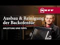 Backofentür & Scheibe ausbauen und reinigen