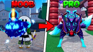 Noob To Pro avec le KITSUNE Permanent ! (Blox Fruits #3)