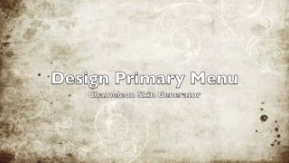Primary Menu Design - WordPress Theme Generator