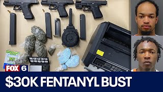 Racine drug bust: Fentanyl-laced pills worth $30K, men arrested | FOX6 News Milwaukee