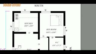 22 x 32 North Facing  house plan per vastu