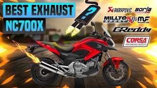 Honda NC700X Exhaust Sound🔥Akrapovic,Black Widow,Delkevic,Bodis,Dominator,Fuel,GPR,Mivv,LV,Yoshimura