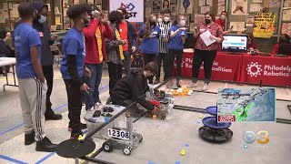 PA High School Robotics Teams Compete in 'Freight Frenzy' Challenge