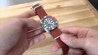 Leather Nato Strap Review \u0026 Installation