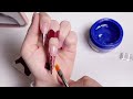 unique star nail art✨ clear french nails nail extensions asmr