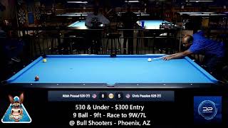 530 \u0026 Under - $300 Entry 9 Ball @ Bull Shooters