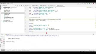 Simple Weekly Payroll in Python