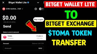 Transfer Toma Token From Bitget Wallet Lite To Bitget Exchange | Toma Token Transfer | Toma Airdrop