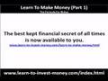 Learn to make money with Dr Hannes Dreyer