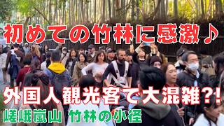 嵯峨嵐山で1番人気の🎍竹林の小径は大人気過ぎて大渋滞エリアです💦 Bamboo forest ～Arashiyama Kyoto Japan