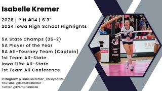 Isabelle Kremer - 2024 Iowa High School Highlights