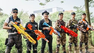 LTT Game Nerf War : Warriors SEAL X Nerf Guns Fight Crime group Inhuman Rob New Weapons
