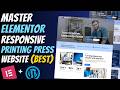 Master ELEMENTOR: Create a Modern Responsive PRINTING Company Website | WordPress Tutorial 2026