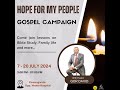 HOPE FOR MY PEOPLE | GOSPEL CAMPAIGN BIBLE STUDY