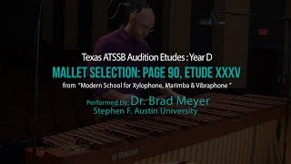 Texas ATSSB All State Etude - Mallets Year D