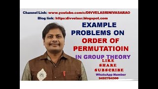 ORDER OF PERMUTATION || PERMUTATION GROUP || GROUP THEORY || ABSTRACT ALGEBRA | DISCRETE MATHEMATICS