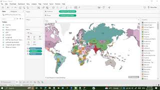 Data Visualization Lab(BAIL504) Tableau- GDP Dataset- Query-4-6(bar, scatter and dashboard)