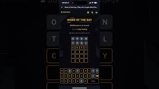 Binance WOTD - Word of the day for Theme Copy Trading - Sept23 - Sept29 Day 1 (4 Letters)