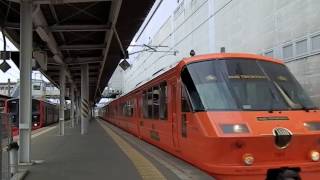 783系みどり＋HTB11号 南福岡駅１番乗り場通過 2017 3.26