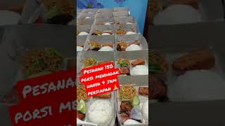 Nasi kotak cuma 15000 150 porsi waw...