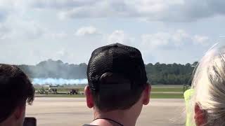 NAS Oceana Airshow 2024 smoke and thunder jet ￼ dragster￼ race/Jarrod Lindemann of Rad Aerosports