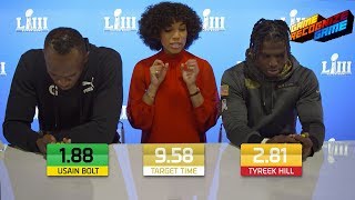 Usain Bolt vs. Tyreek Hill Speed Skills Competition! | Game Recognize Game