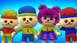 Knitted Cha-Cha, Chicky, Lya-Lya & Boom-Boom Toys | D Billions Kids Songs