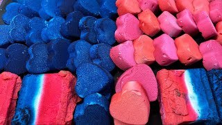 Pink and Blue Gym Chalk Crush| ASMR