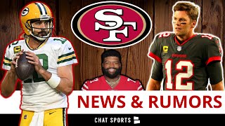 49ers Rumors: San Francisco TRADING For Aaron Rodgers After Tom Brady Retires? Trent Williams Done?