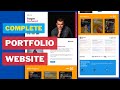 Responsive Personal Portfolio Website using HTML CSS Javascript | Step by Step Tutorial
