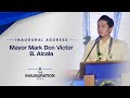 Inaugural Address | Mayor Mark Don Victor B. Alcala